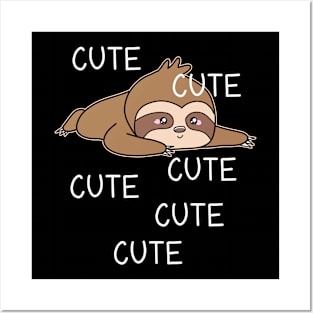 Cute Baby Sloth Posters and Art